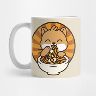 Corgi Eating Ramen - Cute Kawaii Noodles Dog puppy japanese Mug